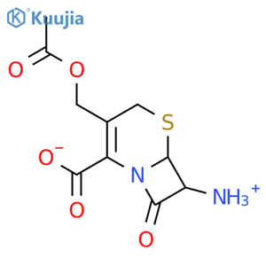 (6R,7S)-3-(acetyloxymethyl)-7-azaniumyl-8-oxo-5-thia-1-azabicyclo[4.2.0]oct-2-ene-2-carboxylate structure