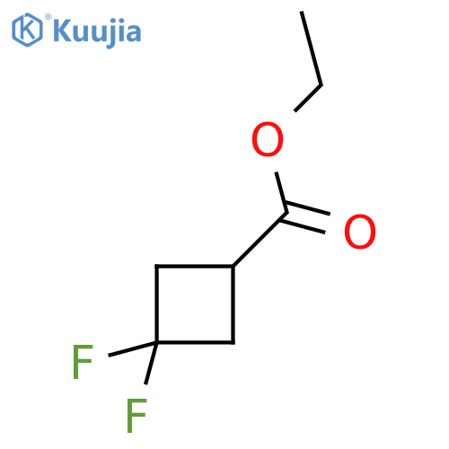 ethyl 3,3-difluorocyclobutane-1-carboxylate structure