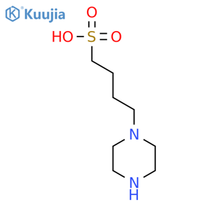 1-Piperazinebutanesulfonic acid structure