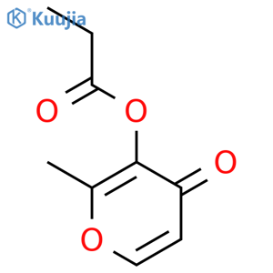 Maltol propionate structure