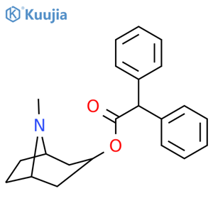 Benzeneacetic acid, a-phenyl-,(3-endo)-8-methyl-8-azabicyclo[3.2.1]oct-3-yl ester structure