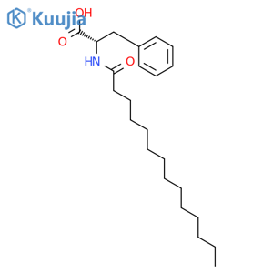 N-Myristol-L-phenylalanine structure