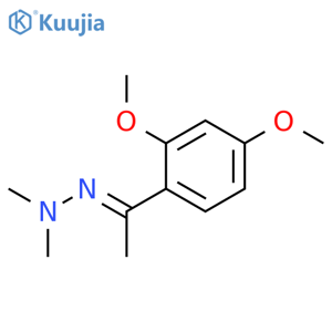 Ethanone, 1-(2,4-dimethoxyphenyl)-, dimethylhydrazone structure