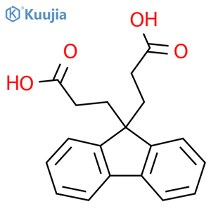 Fluorene-9,9-dipropionic acid structure