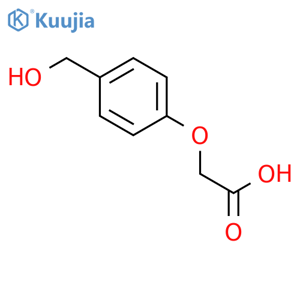 4-(Hydroxymethyl)phenoxyacetic acid structure