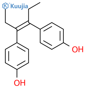 4-4-(4-hydroxyphenyl)hex-3-en-3-ylphenol structure