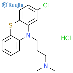 Chlorpromazine hydrochloride structure