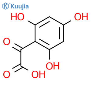 2-oxo-2-(2,4,6-trihydroxyphenyl)acetic acid structure