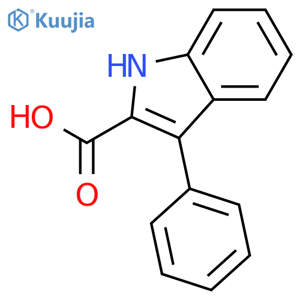 3-Phenyl-1H-indole-2-carboxylic acid structure