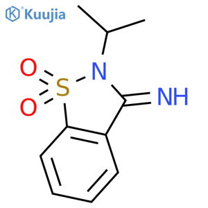 1,2-Benzisothiazol-3(2H)-imine, 2-(1-methylethyl)-, 1,1-dioxide structure