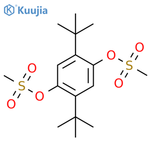 1,4-Benzenediol, 2,5-bis(1,1-dimethylethyl)-, dimethanesulfonate structure