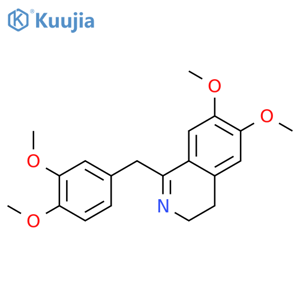 1-(3,4-Dimethoxybenzyl)-3,4-dihydro-6,7-dimethoxyisoquinoline structure