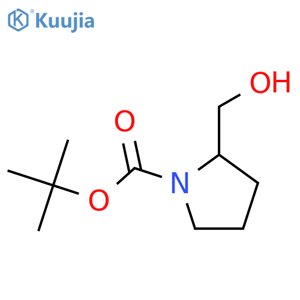 tert-butyl (2S)-2-(hydroxymethyl)pyrrolidine-1-carboxylate structure