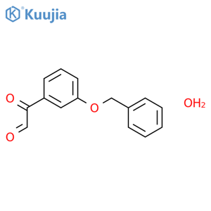 2-(3-(Benzyloxy)phenyl)-2-oxoacetaldehyde hydrate structure