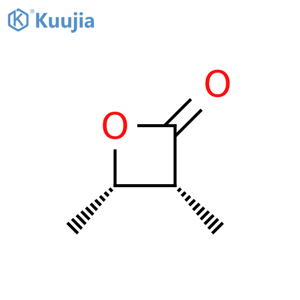 2-Oxetanone, 3,4-dimethyl-, (3R,4S)-rel- structure