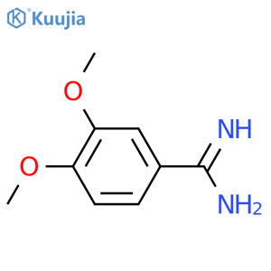 3,4-dimethoxybenzene-1-carboximidamide structure