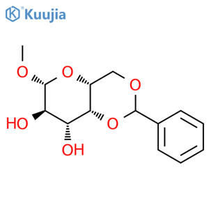 Methyl 4,6-O-benzylidene-b-D-galactopyranoside structure