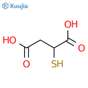 DL-Mercaptosuccinic acid structure