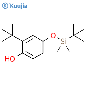 Phenol, 2-(1,1-dimethylethyl)-4-[[(1,1-dimethylethyl)dimethylsilyl]oxy]- structure