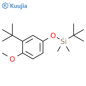 Silane, (1,1-dimethylethyl)[3-(1,1-dimethylethyl)-4-methoxyphenoxy]dimethyl- (9CI) structure