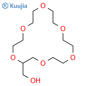 1,4,7,10,13,16-Hexaoxacyclooctadec-2-ylmethanol structure