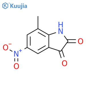 7-Methyl-5-nitro-1H-indole-2,3-dione structure