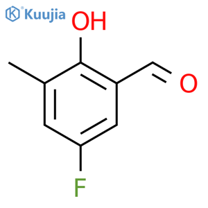 5-Fluoro-2-hydroxy-3-methylbenzaldehyde structure