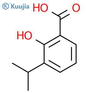 2-hydroxy-3-(propan-2-yl)benzoic acid structure