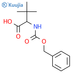 (R)-2-(((Benzyloxy)carbonyl)amino)-3,3-dimethylbutanoic acid structure