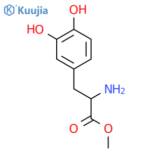 (S)-Methyl 2-amino-3-(3,4-dihydroxyphenyl)propanoate structure