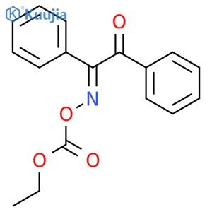 ethyl [(2-oxo-1,2-diphenyl-ethylidene)amino] carbonate structure