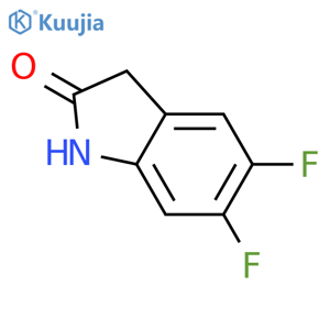 5,6-difluoro-2,3-dihydro-1H-indol-2-one structure