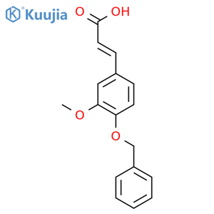 3-(4-(Benzyloxy)-3-methoxyphenyl)acrylic acid structure