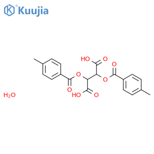 (2S,3S)-2,3-Bis((4-methylbenzoyl)oxy)succinic acid hydrate structure