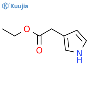 1H-PYRROLE-3-ACETIC ACID, ETHYL ESTER structure