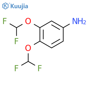 3,4-Bis(difluoromethoxy)aniline structure