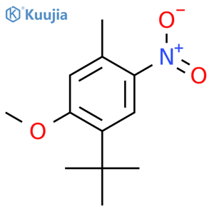 1-tert-butyl-2-methoxy-4-methyl-5-nitrobenzene structure