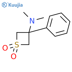 3-Thietanamine,N,N-dimethyl-3-phenyl-, 1,1-dioxide structure