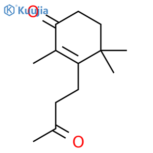 2-Cyclohexen-1-one, 2,4,4-trimethyl-3-(3-oxobutyl)- structure