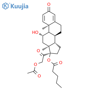 Prednisolone 21-Acetate 17-Valerate structure