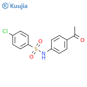 N-(4-Acetylphenyl)-4-chlorobenzene-1-sulfonamide structure