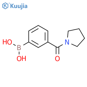 3-(Pyrrolidine-1-carbonyl)phenylboronic acid structure