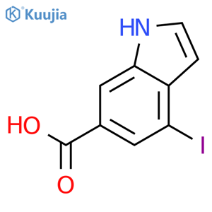 4-Iodo-1H-indole-6-carboxylic acid structure