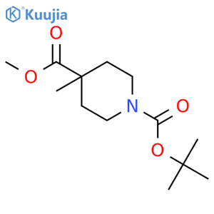 1-Tert-Butyl 4-methyl 4-methylpiperidine-1,4-dicarboxylate structure