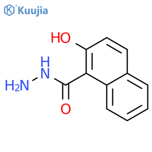 1-Naphthalenecarboxylicacid, 2-hydroxy-, hydrazide structure