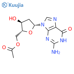 Guanosine, 2'-deoxy-, 5'-acetate structure