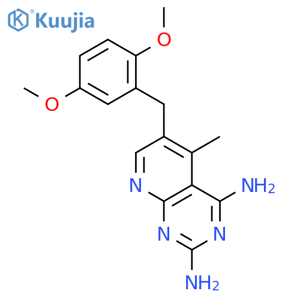 6-(2,5-Dimethoxybenzyl)-5-methylpyrido[2,3-d]pyrimidine-2,4-diamine structure