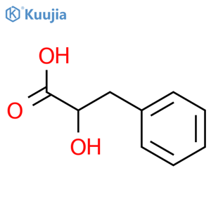 D-\u200b(+)\u200b-\u200bPhenyllactic acid structure