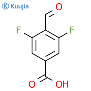 3,5-Difluoro-4-formylbenzoic acid structure