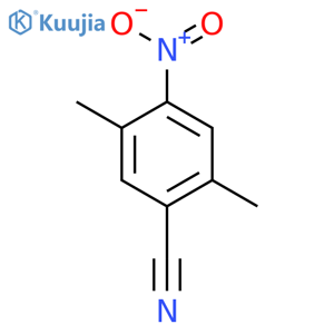 2,5-dimethyl-4-nitrobenzonitrile structure